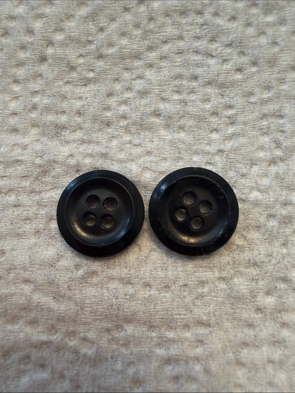 Classic Black 4-Hole Button Pair - Men's Accessories